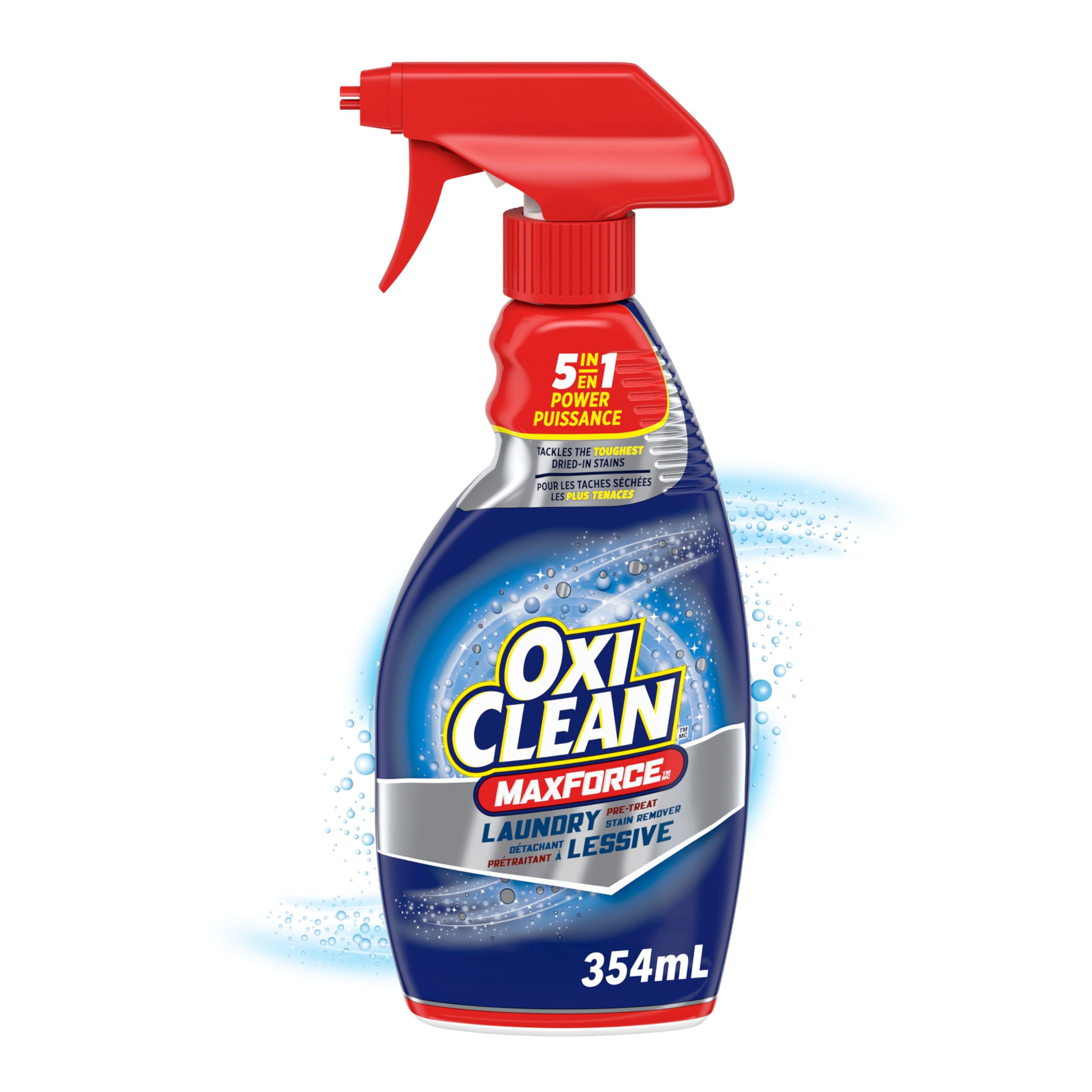 OxiClean MaxForce Laundry Stain Remover Spray, Colour Safe, 354 mL | Enzyme stai