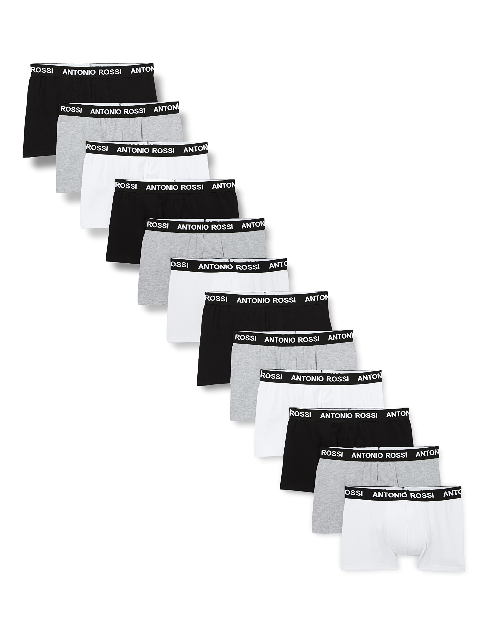 Antonio Rossi Men's (12-pack) Men's Fitted Boxer Hipsters