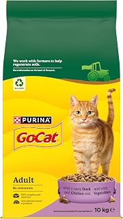 GO-CAT Adult Dry Cat Food Chicken and Duck 10kg Pack