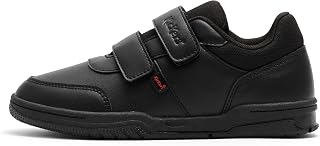 Kickers Mervan Unisex Kids' LO Vel Sneaker, Black, Size 6