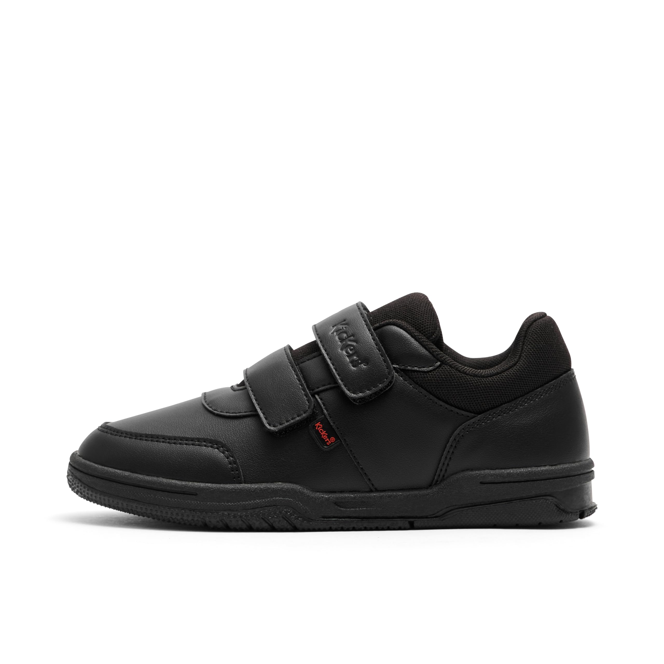 Kickers Mervan Unisex Kids' LO Vel Sneaker, Black, Size 6
