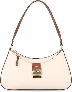 Nautica womens Voyager Hobo Bag for Women, Vegan Leather Women’s Purse, Large Shoulder Handbag With Zipper ClosureHobo Bag