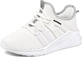 RUNSIDE Boys Girls Tennis Shoes Kids Lightweight Breathable Sneakers Lace-up Running Athletic Shoes for Toddler/Little Kid/Big Kid