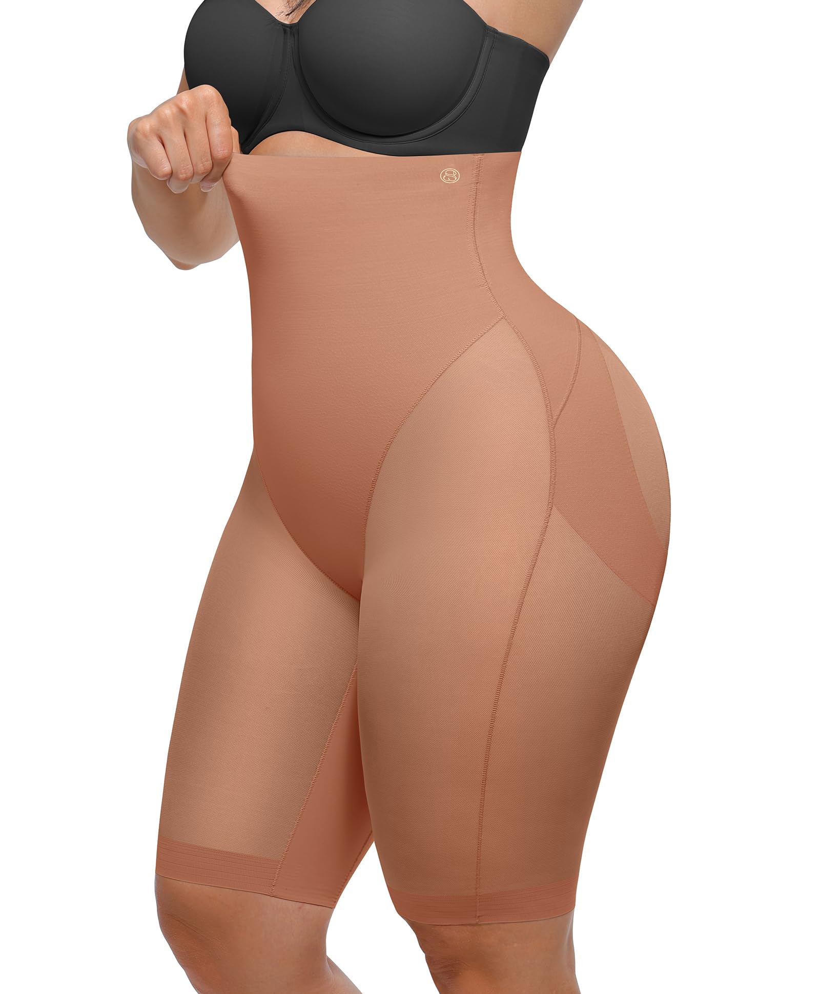 SHAPELLX Butt Lifting Shapewear for Women Tummy Control Body Shaper Faja Shorts 