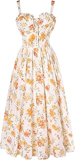Scarlet Darkness Floral Corset Dress Summer Dresses For Women 2025 Milkmaid Dress Fairy Dresses Cottagecore