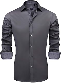 J.VER Pantalones de Pijama Button Down Shirt for Men