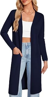 GRACE KARIN Womens Long Cardigan Sweaters Lightweight Open Front Maxi Cardigans for Women Fall Fashion Outfits 2026