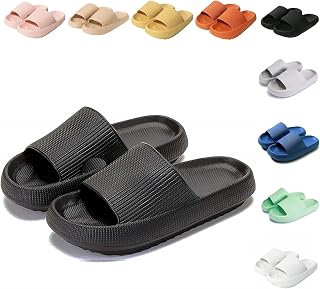 Sumvov Slippers for Women Men Non-Slip Slippers for Shower Pool, House Slippers for Women, Soft as a Cloud, Beach Pool Slippers for Women and Men