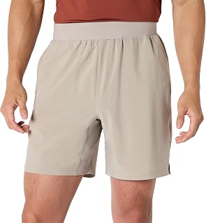 Amazon Essentials Men's Athletic Running Training Shorts, Performance Stretch Woven Workout Shorts, 7" Inseam