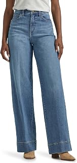 Lee Women's Legendary High Rise Trouser Jean in Elevated Retro Blue, Size 2-18