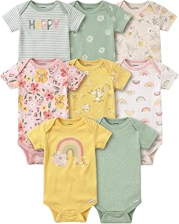 Gerber 3480081da Girl Shirt 0-24 (Pack of 8)
