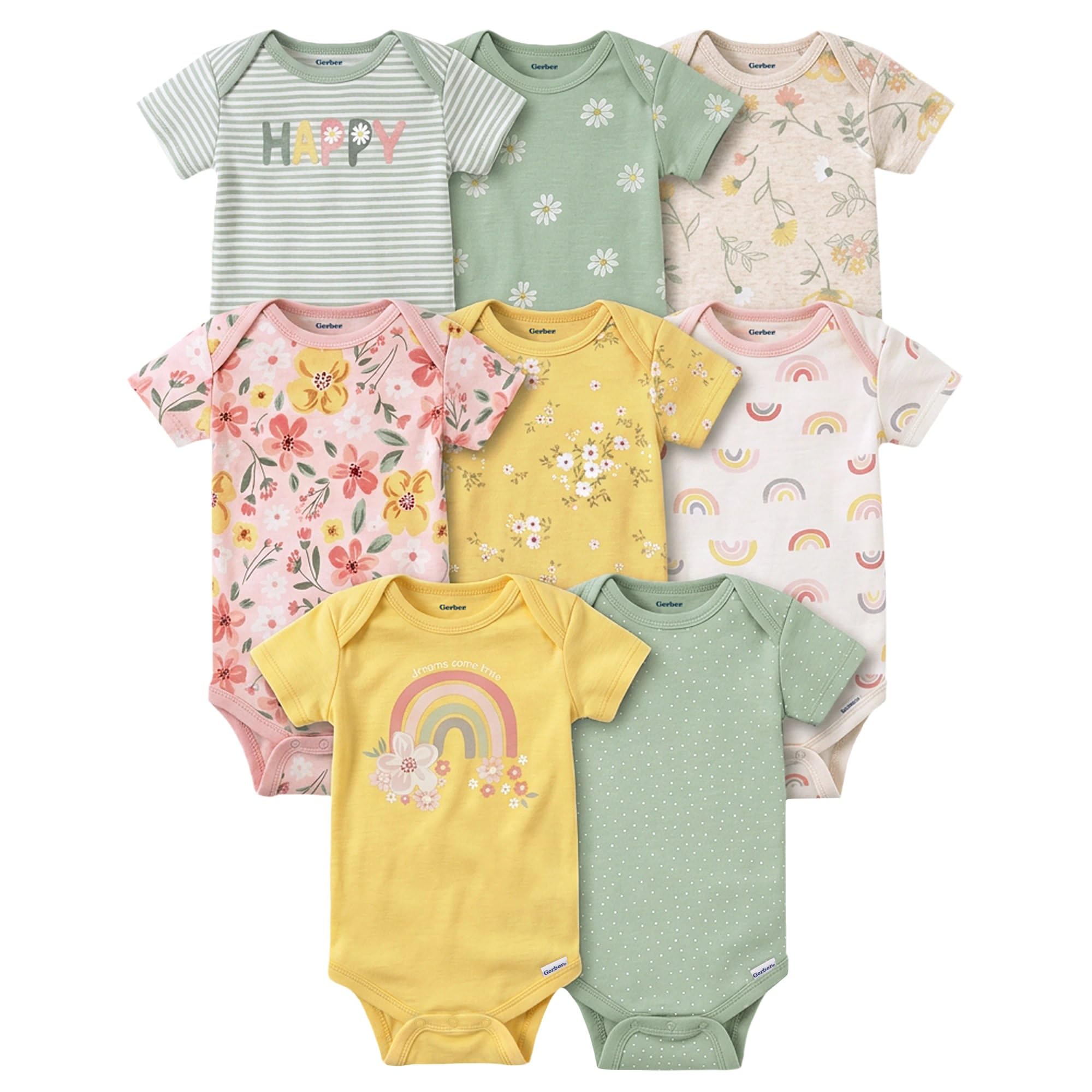 Gerber 3480081da Girl Shirt 0-24 (Pack of 8)