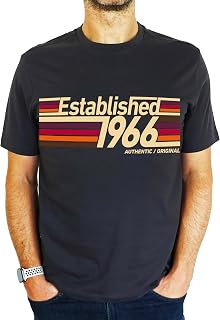 1966 Established Retro Stripes - 60th Birthday Gift | Present Mens T-Shirt