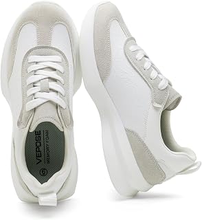 Vepose Women's Retro Platform Sneakers Lightweight Lace Up Walking Shoes