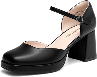 DREAM PAIRS Women's Pumps Closed Heels Platform
