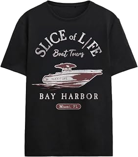 Dexter Slice of Life Boat Tours Adult Black Crew Neck Short Sleeve T-Shirt