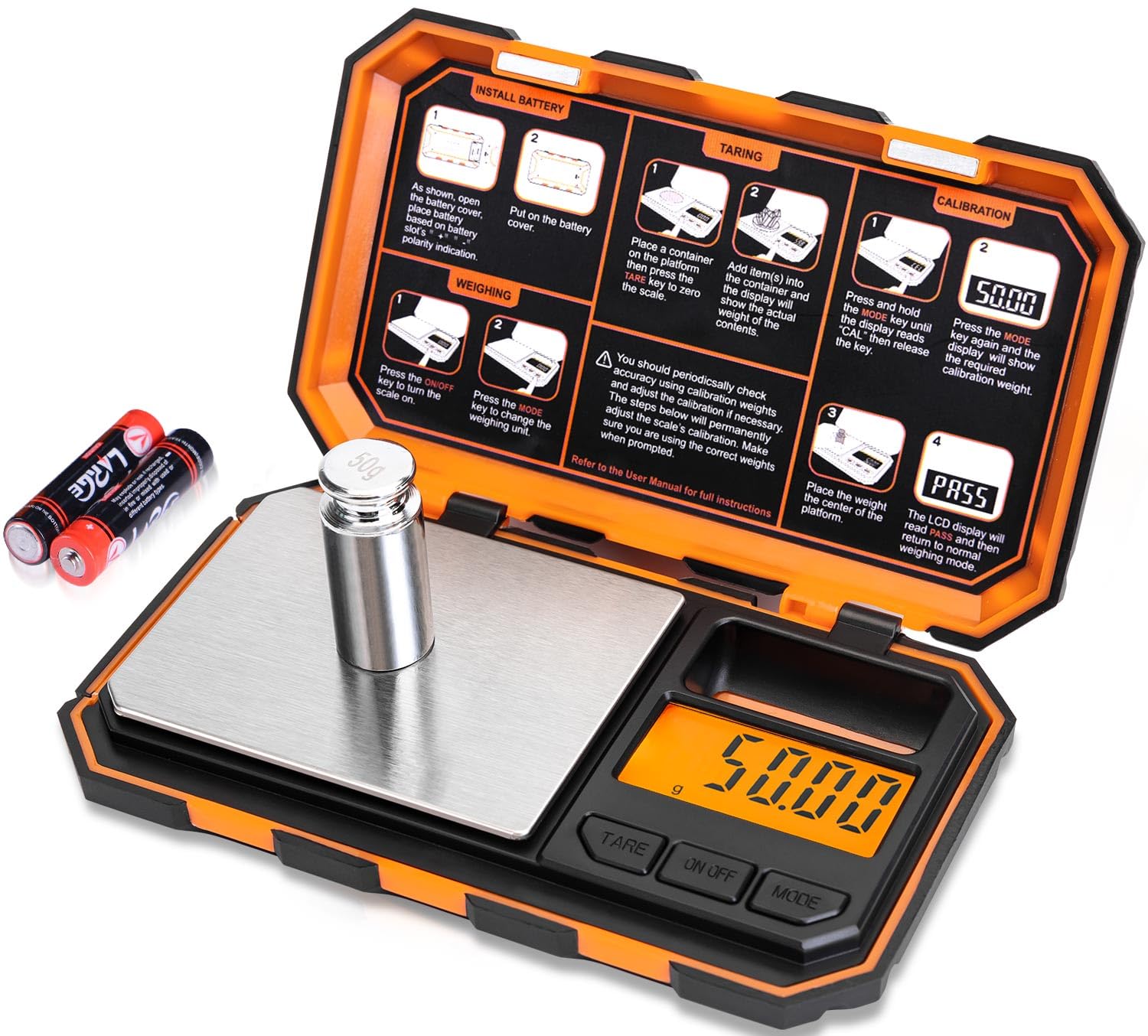 Fuzion Digital Pocket Scale, 500g x 0.01g Gram Scale, High Precision | Small Jew