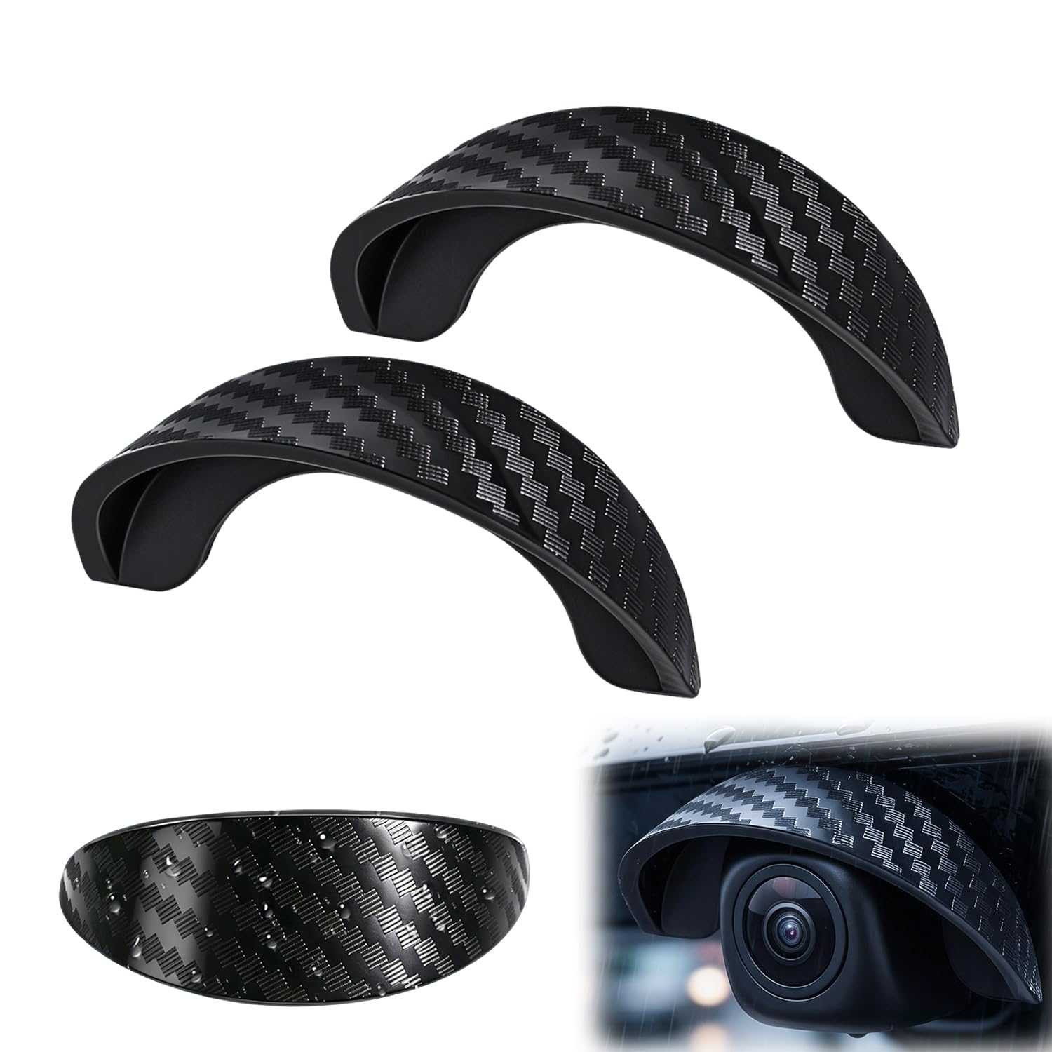 Waterproof Rear View Camera Rain Shield Cover,Backup Camera Rain Shield，2 | Back