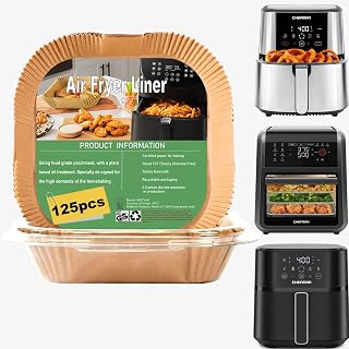 Air Fryer Liners for CHEFMAN Air Fryer 9 Qt, Power XL Air Fryer Liners | 6qt 8QT Air Fyrer Liners Disposable, 9.5 inch Parchment Paper Liners for 10 Qt 12-Quart Air Fryer Oven
