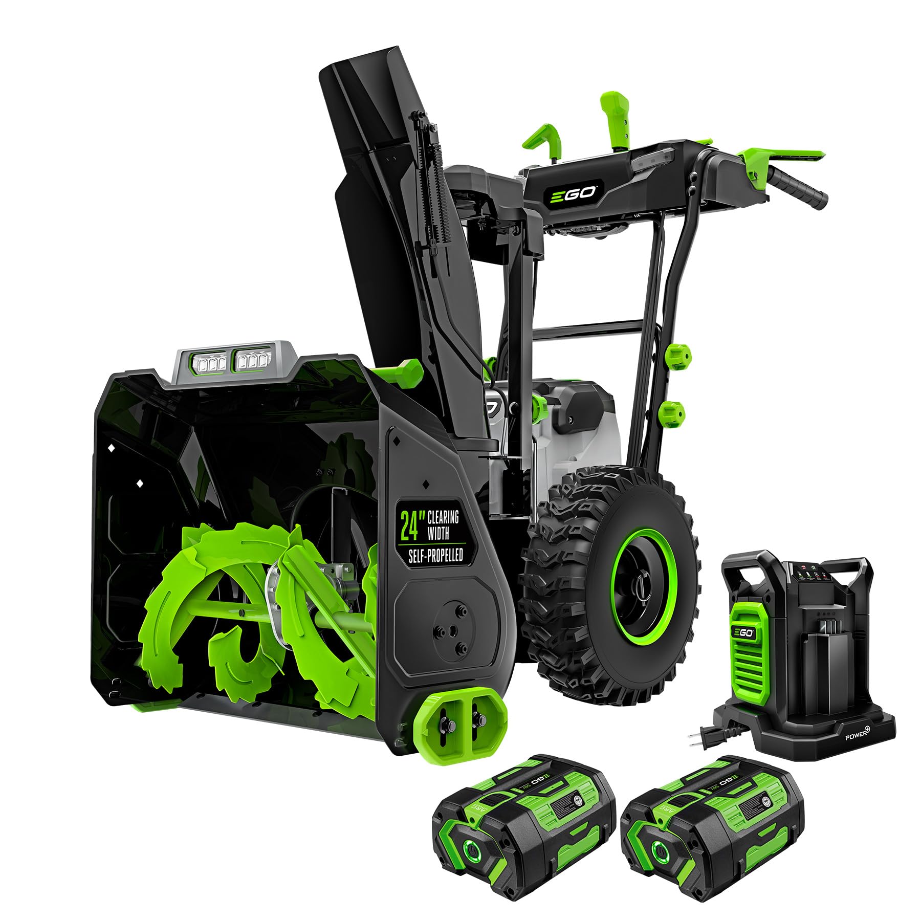 EGO Power+ 24" Electric Snow Blower, Cordless Self-Propelled 2-Stage, Includes (