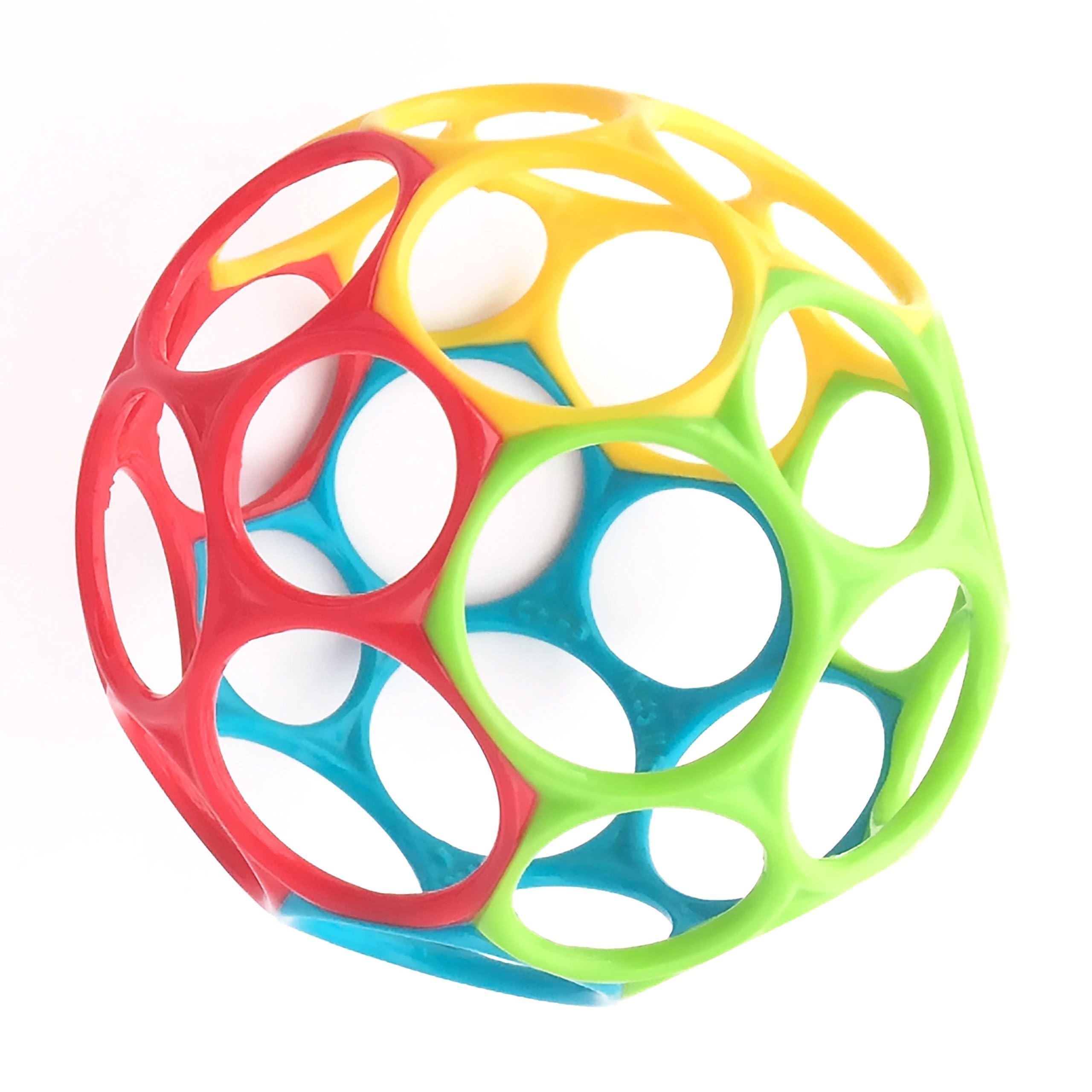 Bright Starts, Classic Easy Grip Oball - BPA Free - Red, Yellow, Green, Blue, Ag