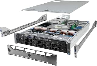 High-End Virtualization Server 12-Core 128GB RAM 12TB RAID Dell PowerEdge R710 Bezel and Rails (Renewed)