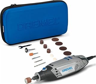 Dremel 3000 Corded 130W Rotary Tool Kit with Soft Case and 15 Accessories | Variable Speed 10.000-33.000 RPM for Cutting, Grinding, Engraving, Drilling, Sanding in DIY Crafts/Repair