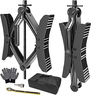 Lezcufer Camper Wheel Chock Stabilizer 2 Sets for RV Travel Trailer Heavy Duty X-Shaped RV Stabilizer Wheel Chock Anti-Move Tire Wheel Chock