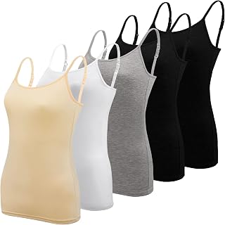 BQTQ 5 Piezas Camisetas de Tirantes Mujer