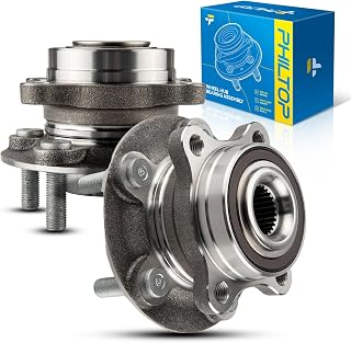 PHILTOP 512498 2 x Front/Rear Wheel Bearing Hub Assembly for Fusion, MKZ | for 2013-2020 Ford Fusion, 2019-2020 Police Responder Hybrid, 2019-2020 SSV Plug-In Hybrid, 2013-2016 Lincoln MKZ 5 Lugs