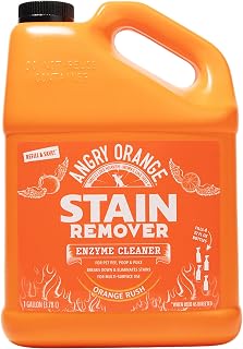 ANGRY ORANGE 1 Gallon Enzyme Cleaner and Deodorizer, Pet Stain and Odor Remover for Dog & Cat Urine and Stains - Orange Rush Scent, Made in USA