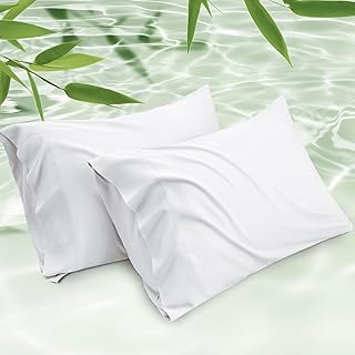 Bedsure Cooling Pillow Cases Pillow Covers King 2 Pack Rayon from Bamboo