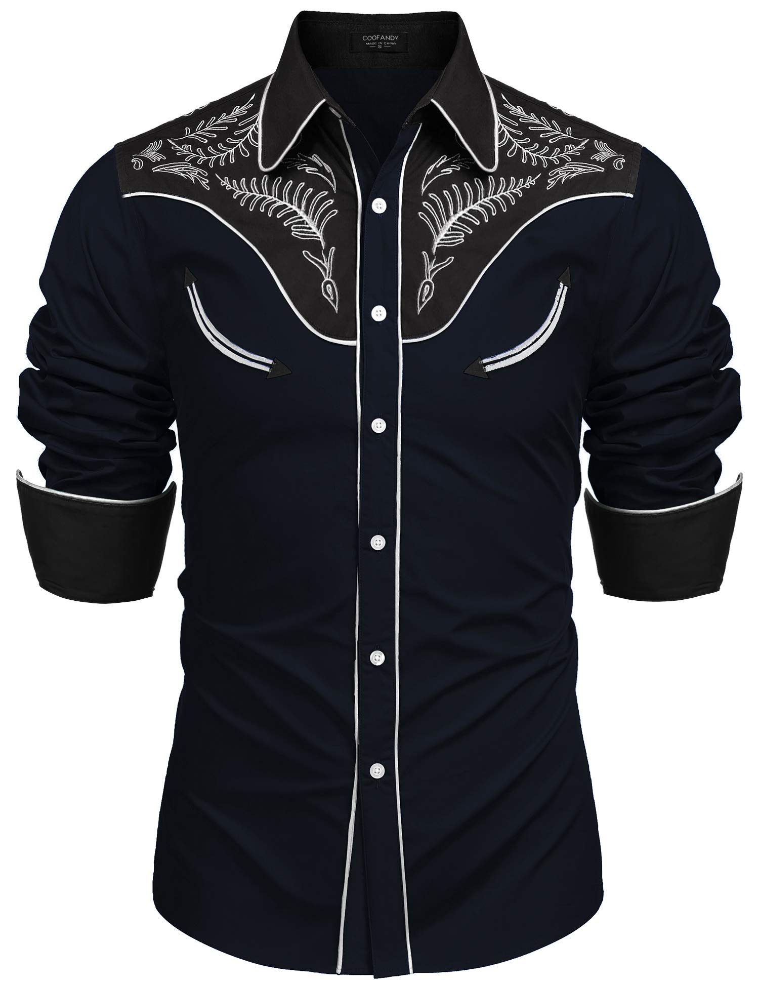 COOFANDY Men's Ztj008048 Button Down Shirt