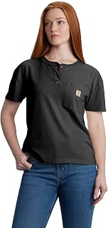 Carhartt Loose Fit Short-Sleeve Heavyweight Henley T-Shirt T-Shirt Heavy Weight Short Sleeve Loose Fit Women (Pack of 1)