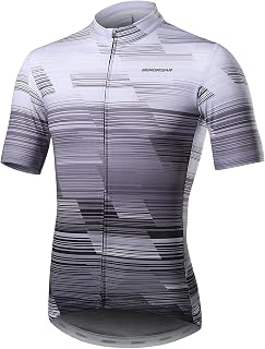 BERGRISAR Men's Cycling Jersey T-shirts MTB Bicycle Clothing with Short Sleeves