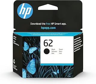 HP 62 Black and Three Colour Ink Cartridges - Pack of 2 Original Ink Cartridges | Compatible avec la gamme d'imprimantes Envy 5540, 5640, 5660, OfficeJet 5740, 8040, 200, 200 pages (C2P04AE)