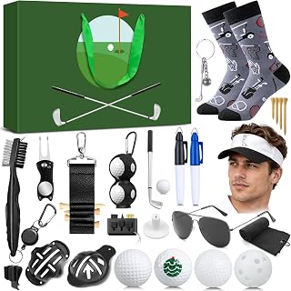 MOVINPE Golf Advent Calendar 2026 for Men Teen Boys, 24 Days of Golf Accessories & Essentials, Christmas Countdown Gifts for Golf Lovers Players Beginners Clubs Markers Brush