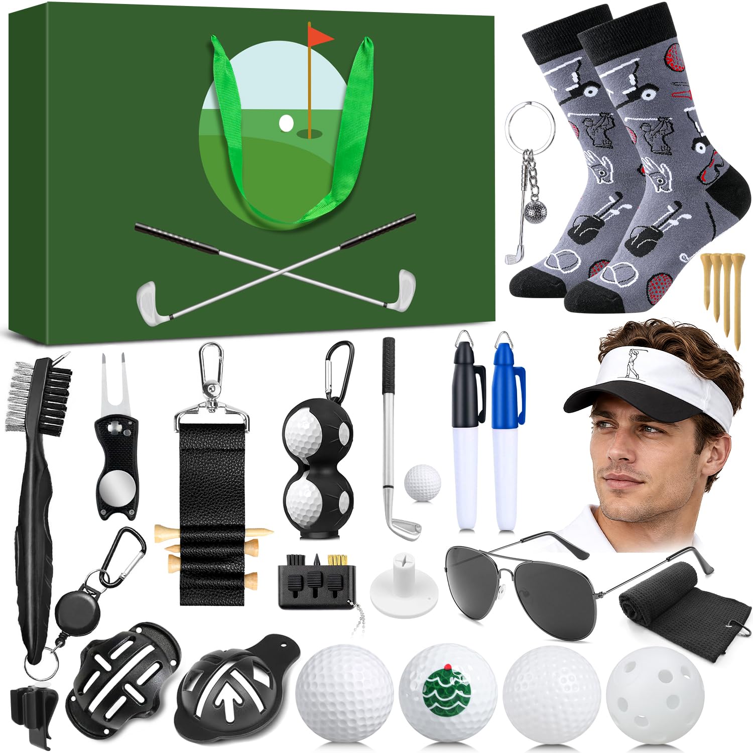 MOVINPE Golf Advent Calendar 2026 for Men Teen Boys, 24 Days of Golf Accessories
