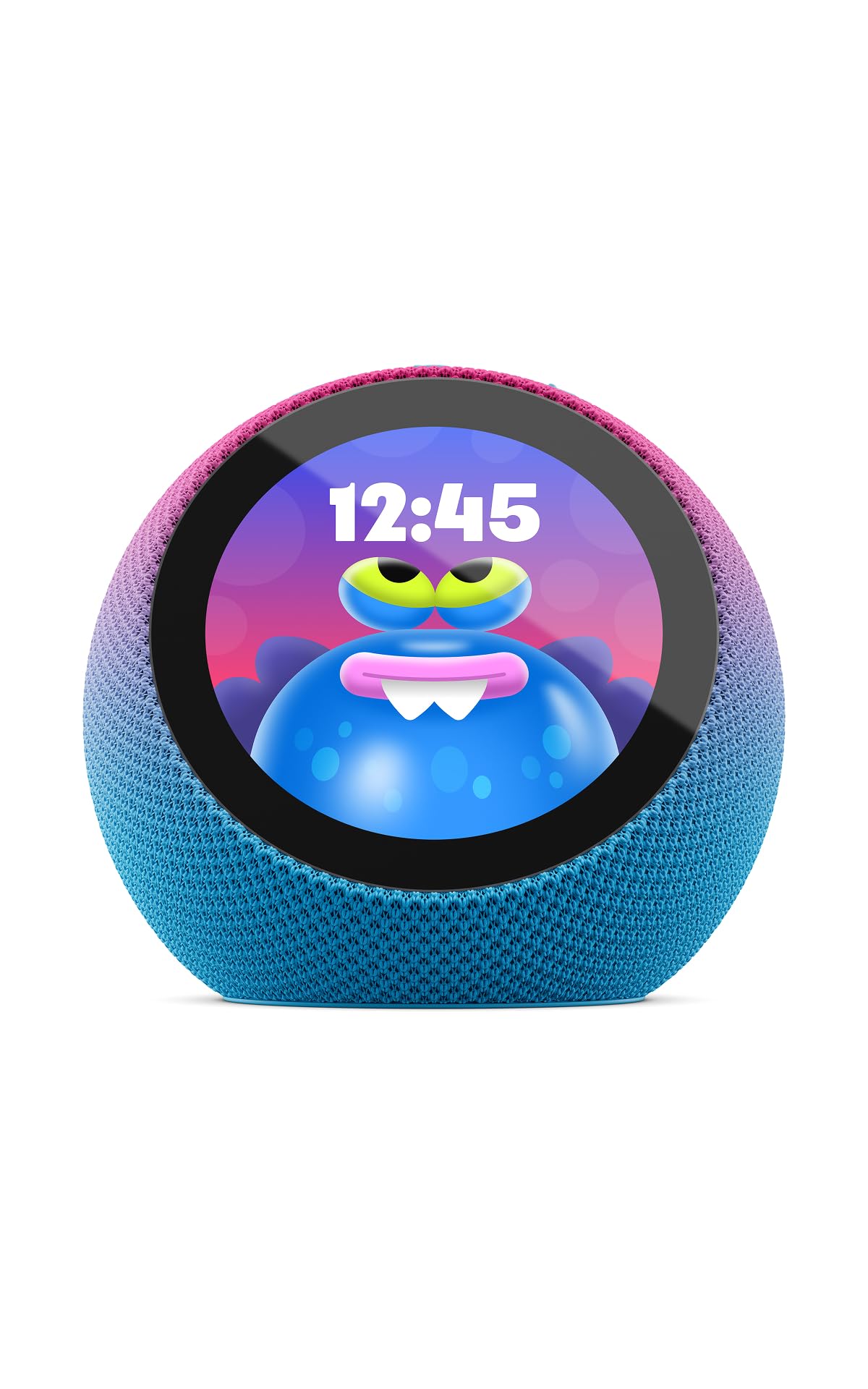 Amazon Kids Echo Time (all-new), kid-tuned Alexa, customizable clock face, 1 yea
