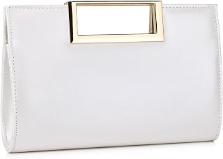 Gurina Evening Clutch Purses for Women Formal Party Clutch Bags Cocktail Prom Fashion PU Leather Shoulder Handbags