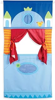 HABA Doorway Puppet Theater - Space Saver with Adjustable Rod: Ideal for Pretend Play, Hand Puppets, Educational Kids Activities, & Toys for Toddlers 3 Years and Up