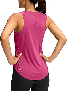 SANTINY Women's Racerback Athletic Shirt Training Tank Top