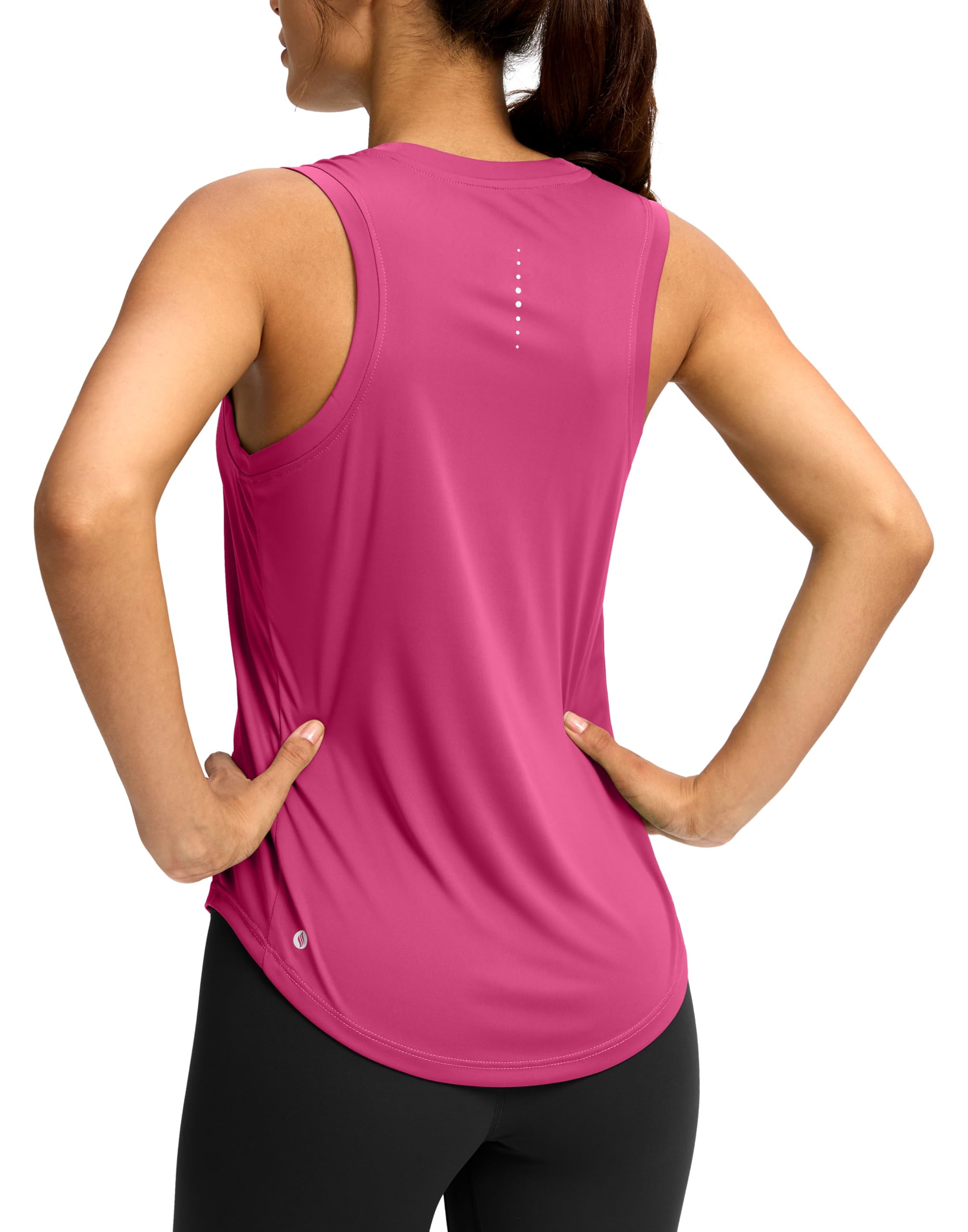 SANTINY Women's Racerback Athletic Shirt Training Tank Top