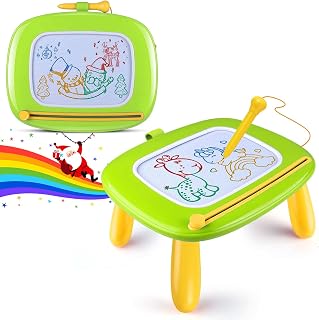 Smasiagon Magnetic Drawing Board for Kids, Colorful Erasable Magna Doodle Pad Toddlers Boys Age 1 2 3, Early Education Learning Development Toys 18 Month Old Girls Birthday Gifts, Green, JDCXHB03