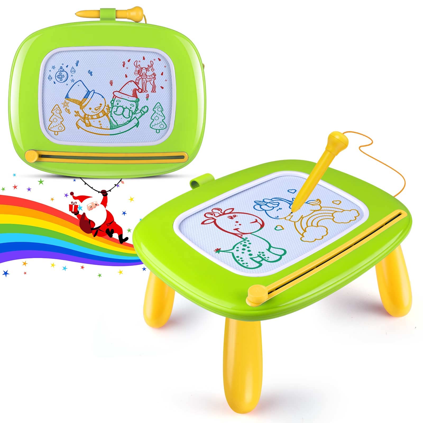 Smasiagon Magnetic Drawing Board for Kids, Colorful Erasable Magna Doodle Pad To