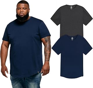 STRONGSIZE Men's Big and Tall Shirts - Stretch T-Shirt for Casual Wear