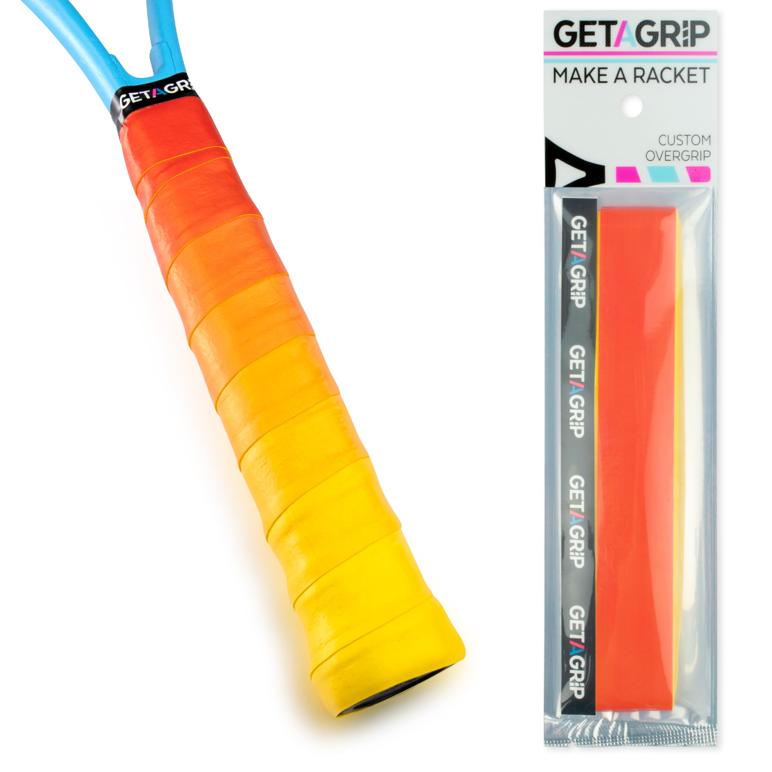 Get a Grip - Non-slip Overgrip for Tennis Racket - Quick Drying Tape for