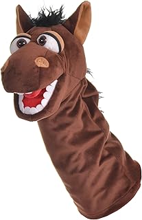 Living Puppets - Dobs the 14-Inch Horse, Plush Hand Puppet for Boys and Girls, Pony