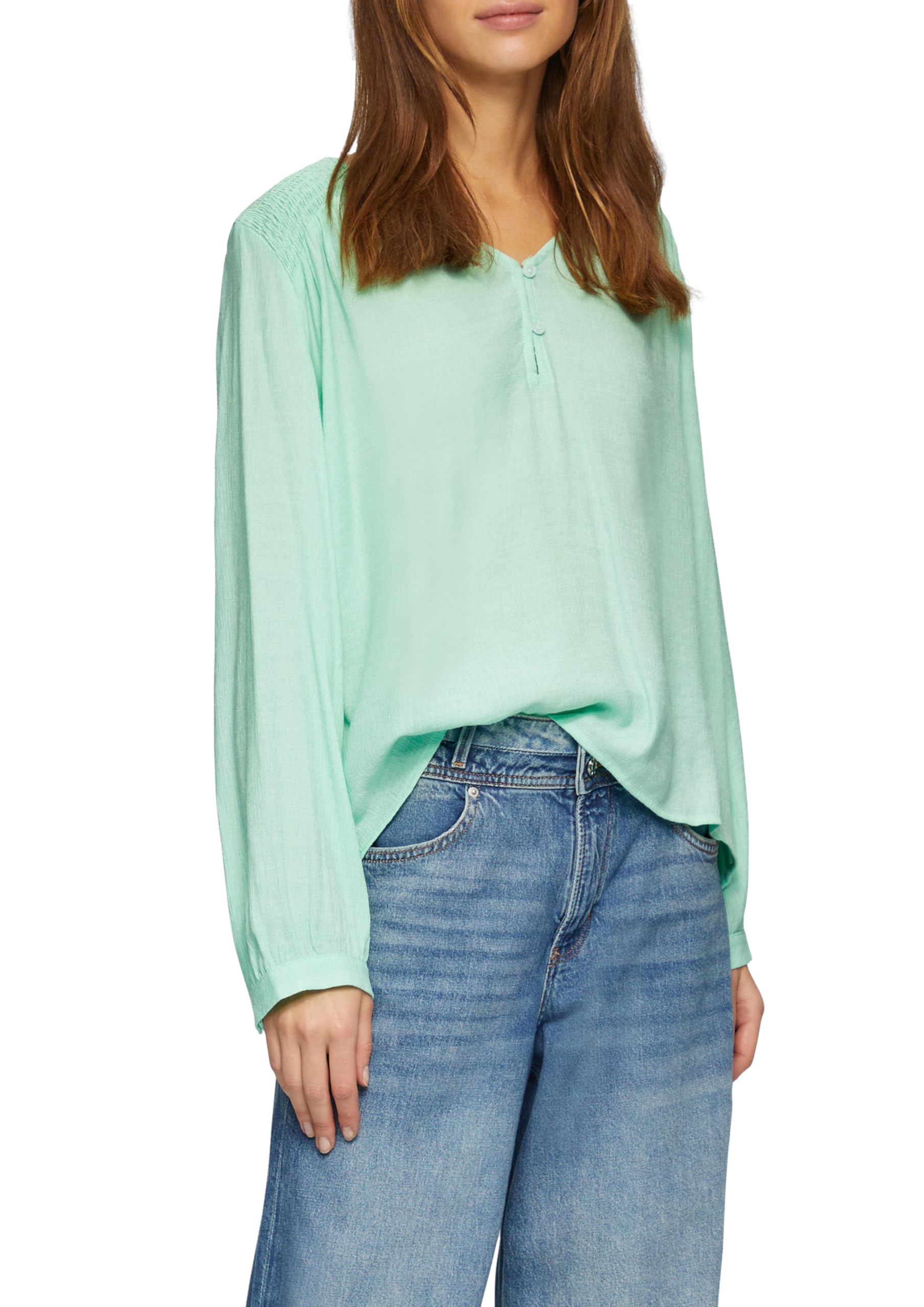 s.Oliver 2158808 Women's Long Sleeve V-Neck Shirt