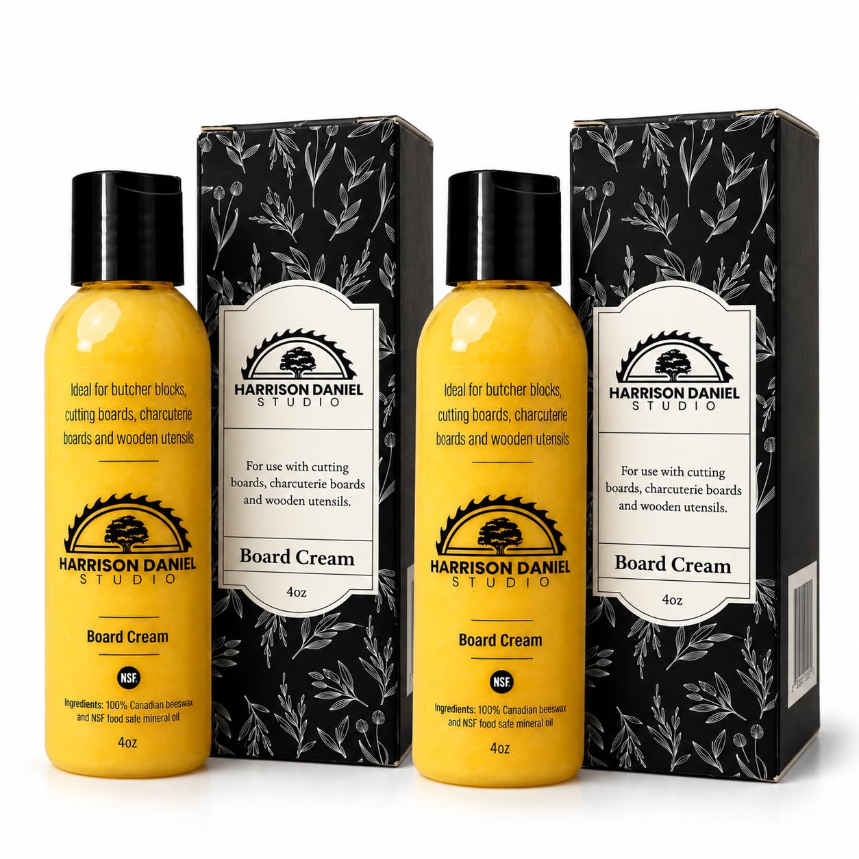 Board Cream 4oz – Food-Safe Beeswax Cutting Board Conditioner for Butcher Blocks